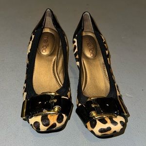Me too Comfort Leopard Mini Heels